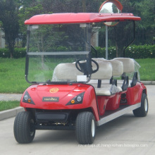 Mini ônibus de turista elétrico de carrinho de golfe de 6 lugares no parque (DG-C6)